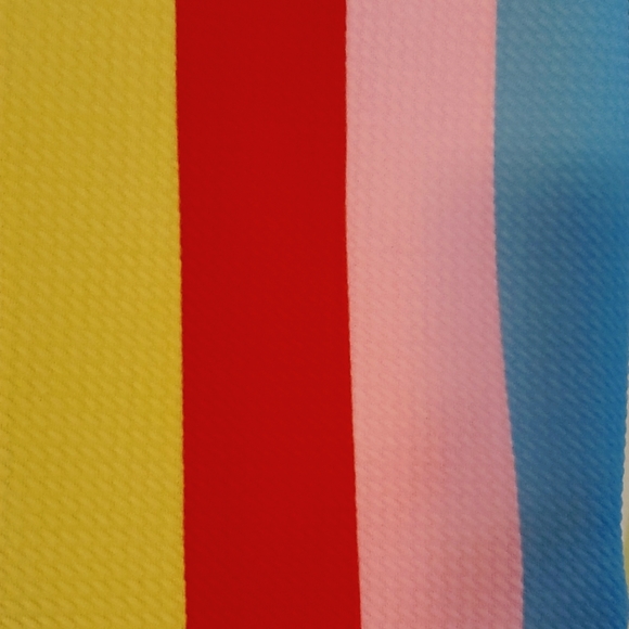 🌈 Rainbow Dress!!! 🌈   Bright colors, Stretchy Material. Size M. - Picture 3 of 3